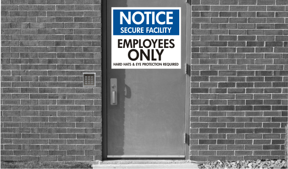 Heavy-duty custom printed industrial metal door magnet sign for fleet vehicles and storefronts by Spokane Signs & Banners